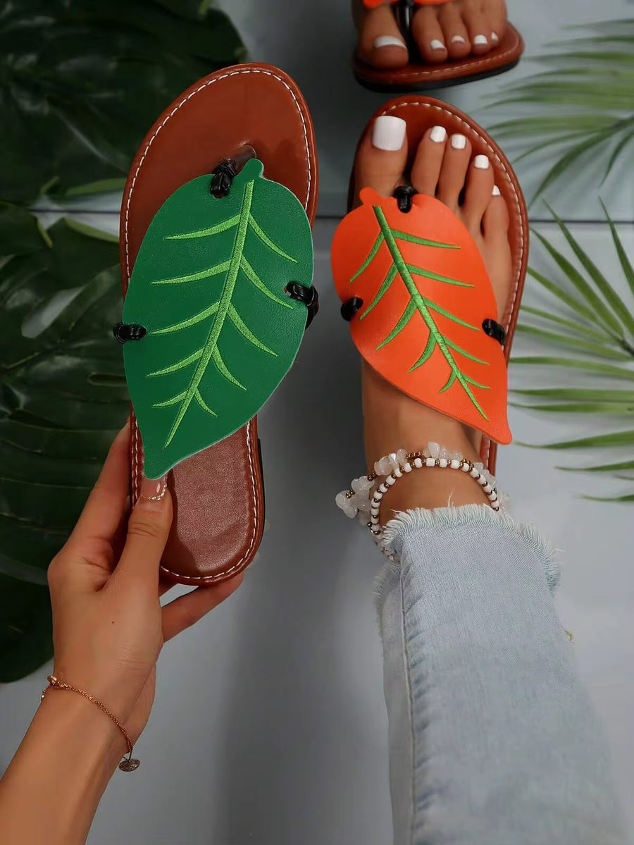 2024 Women's Flat Sandals, Fashionable, Simple & Versatile, Beach Shoes For Women